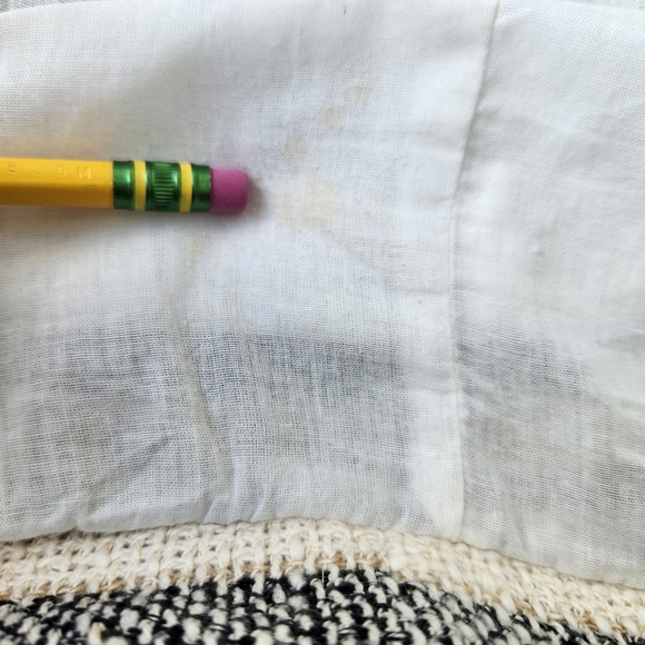 Zara Basic Trench Coat Striped Knit Lightweight With Pockets 3/4 Sleeves Small - Picture 15 of 15